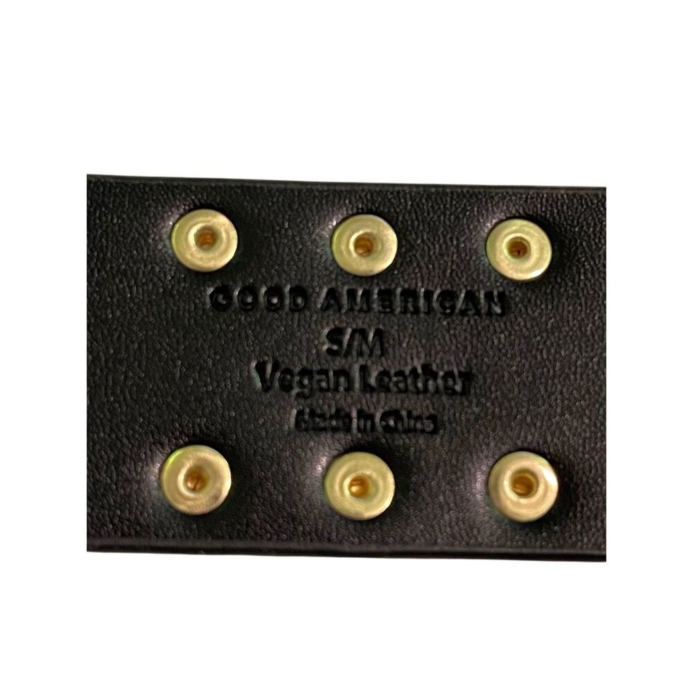 Good American Vegan Wide Studded Belt size S/M - Picture 8 of 10